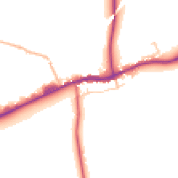 Daytime road noise heatmap for BB7 4JU