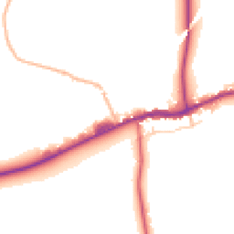 Daytime road noise heatmap for BB7 4JW