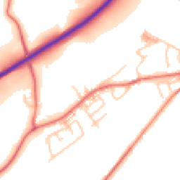 Daytime road noise heatmap for BB7 9LZ