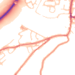 Daytime road noise heatmap for BB7 9TU