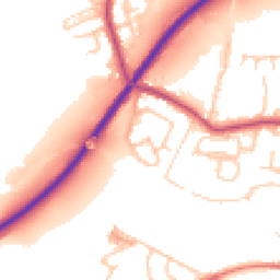 Daytime road noise heatmap for BB7 9YH