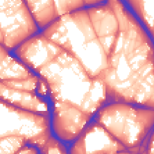 Daytime road noise heatmap for BD1 3ND