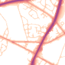 Daytime road noise heatmap for BD12 0AP
