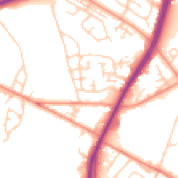 Daytime road noise heatmap for BD12 0AS