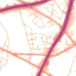 Daytime road noise heatmap for BD12 0BE