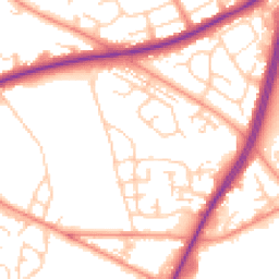 Daytime road noise heatmap for BD12 0DH
