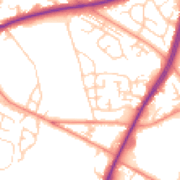 Daytime road noise heatmap for BD12 0DN