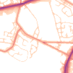 Daytime road noise heatmap for BD12 0ER