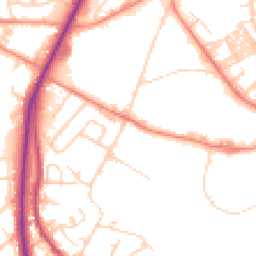 Daytime road noise heatmap for BD12 0QR