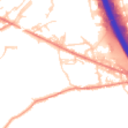 Daytime road noise heatmap for BD12 7AP