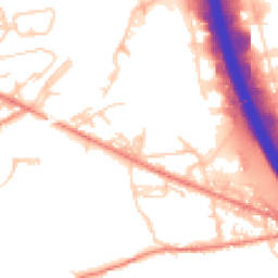 Daytime road noise heatmap for BD12 7AX