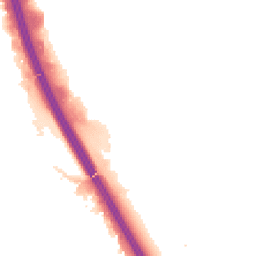 Night-time road noise heatmap for BD12 7HA