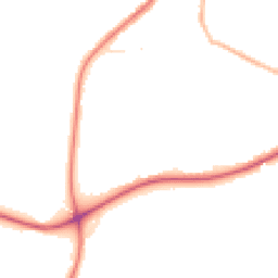 Night-time road noise heatmap for BD12 8SD