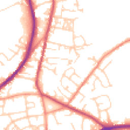 Daytime road noise heatmap for BD12 9NL