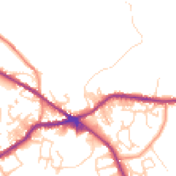 Daytime road noise heatmap for BD13 1AA