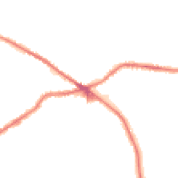 Night-time road noise heatmap for BD13 1AD