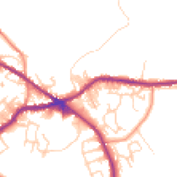 Daytime road noise heatmap for BD13 1AH