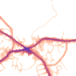Daytime road noise heatmap for BD13 1AL