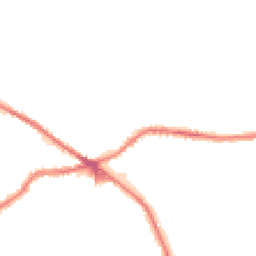 Night-time road noise heatmap for BD13 1AL
