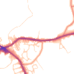 Daytime road noise heatmap for BD13 1BS