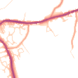 Daytime road noise heatmap for BD13 1DE