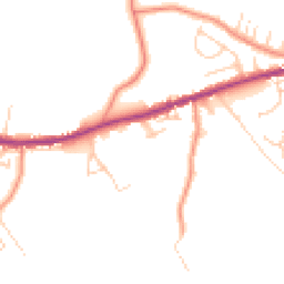 Daytime road noise heatmap for BD13 1DN