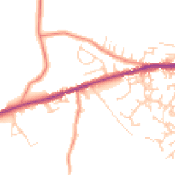 Daytime road noise heatmap for BD13 1EG