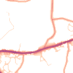 Daytime road noise heatmap for BD13 1HP