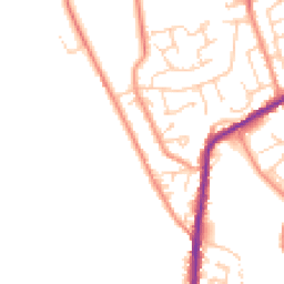 Daytime road noise heatmap for BD13 2DE