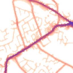 Daytime road noise heatmap for BD13 2HB