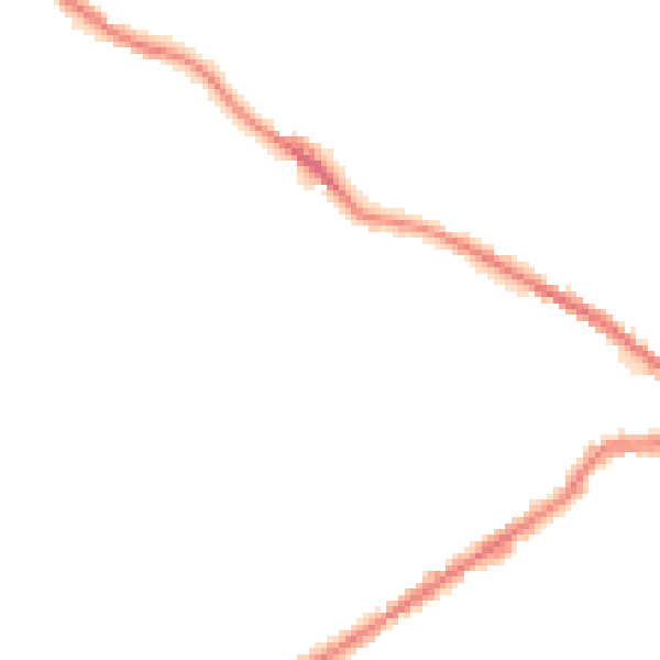 Night-time road noise heatmap for BD13 2JP