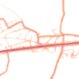 Daytime road noise heatmap for BD13 3DB