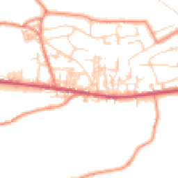Daytime road noise heatmap for BD13 3EL
