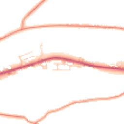 Daytime road noise heatmap for BD13 3GD