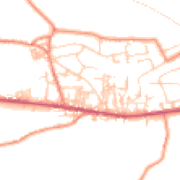 Daytime road noise heatmap for BD13 3JA