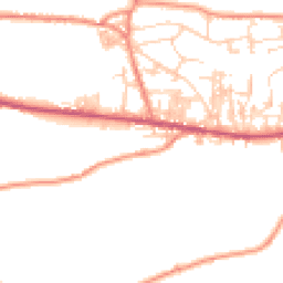 Daytime road noise heatmap for BD13 3SZ