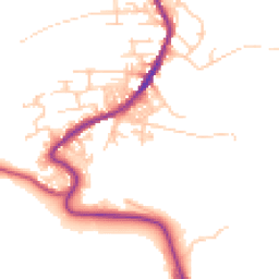 Daytime road noise heatmap for BD13 4BU