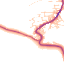 Daytime road noise heatmap for BD13 4DU
