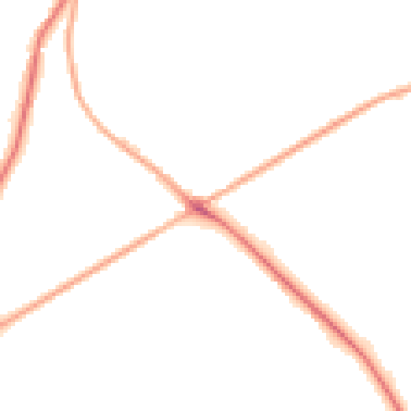 Night-time road noise heatmap for BD13 4HG