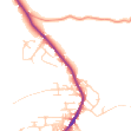 Daytime road noise heatmap for BD13 4JR