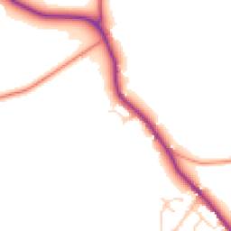 Daytime road noise heatmap for BD13 4LX