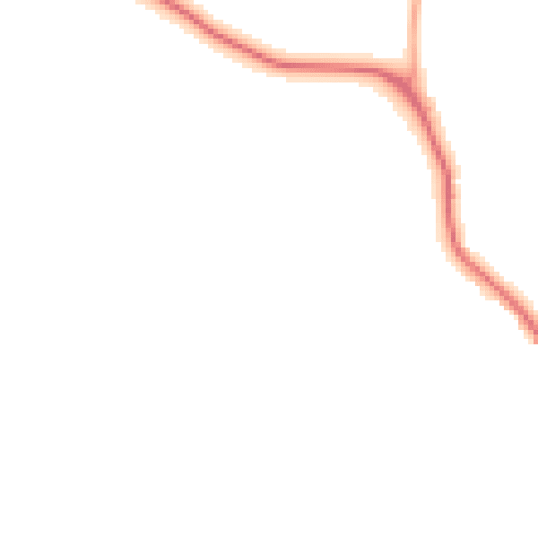 Night-time road noise heatmap for BD13 4LZ