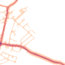 Daytime road noise heatmap for BD13 5AU