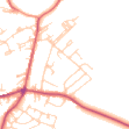 Daytime road noise heatmap for BD13 5AX