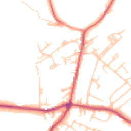 Daytime road noise heatmap for BD13 5JW