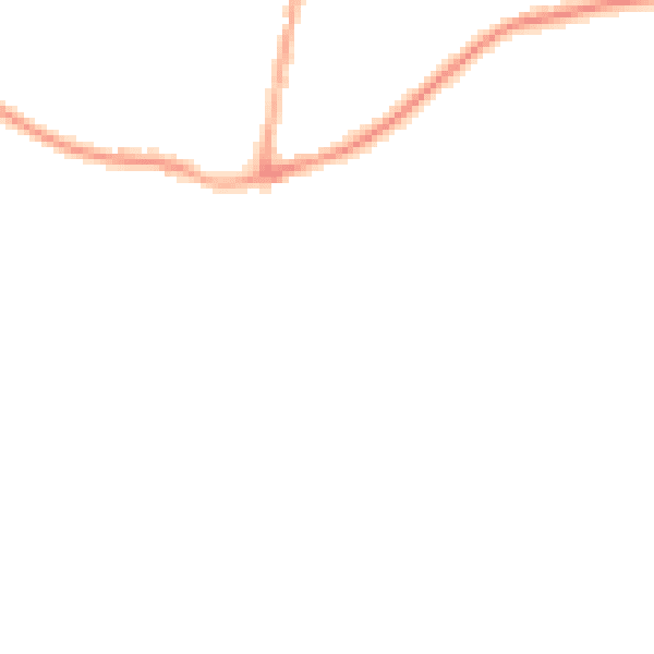 Night-time road noise heatmap for BD15 9BW