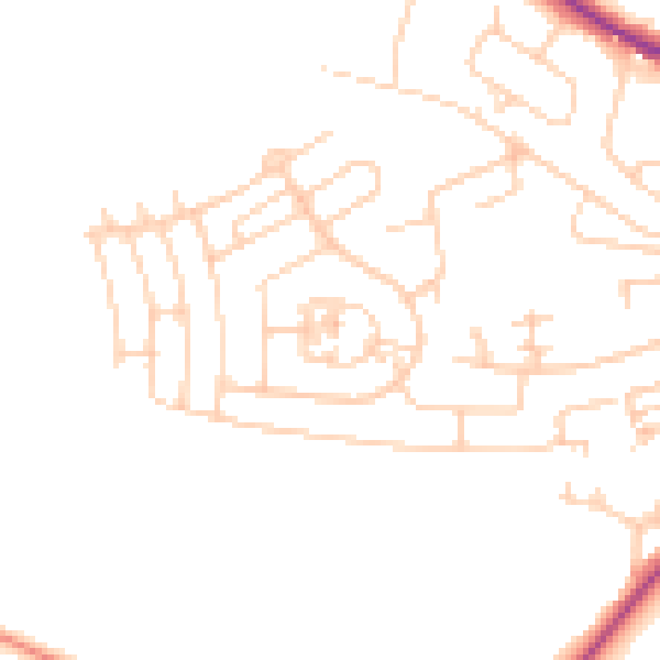 Daytime road noise heatmap for BD16 1AQ