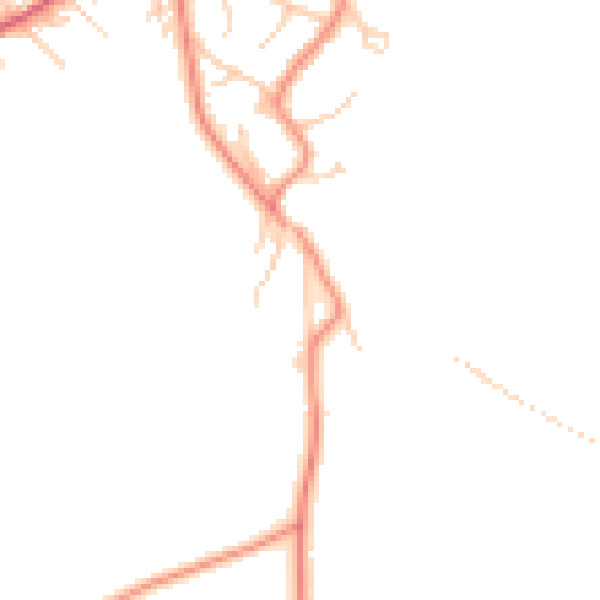 Daytime road noise heatmap for BD16 1BJ