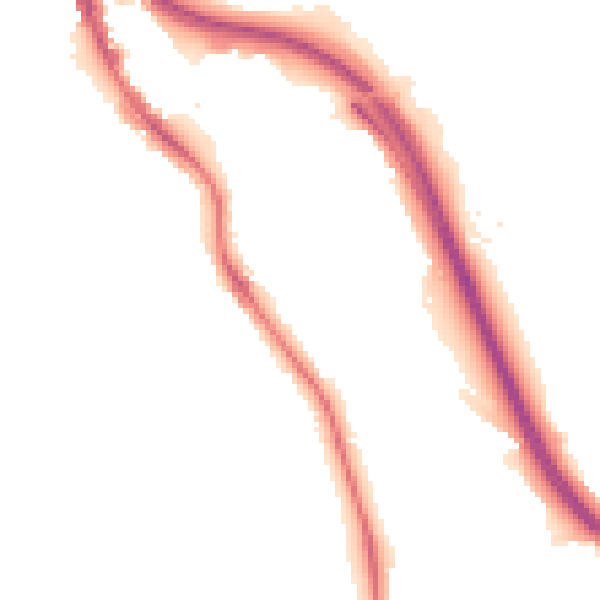 Night-time road noise heatmap for BD16 1DY