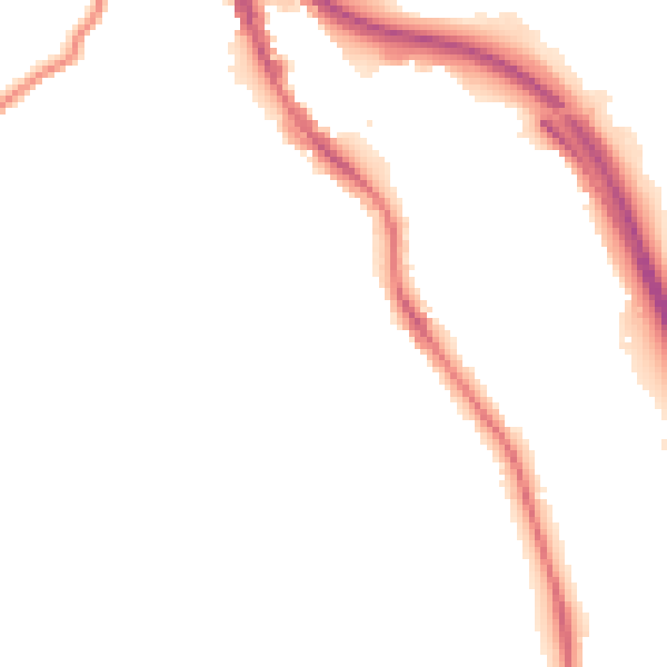 Night-time road noise heatmap for BD16 1HA